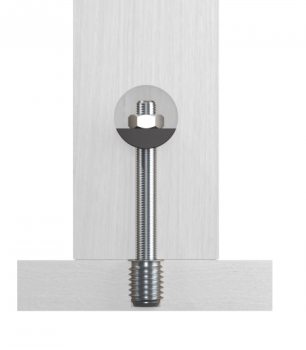 Preview: Befestigung eines Holzpfahls an einer Holzstufe – an einem chemischen Anker ZM2 ND2